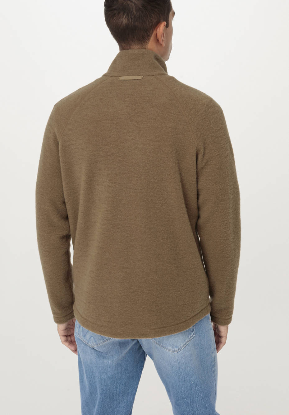 Wollfleece-Jacke aus reiner Bio-Merinowolle