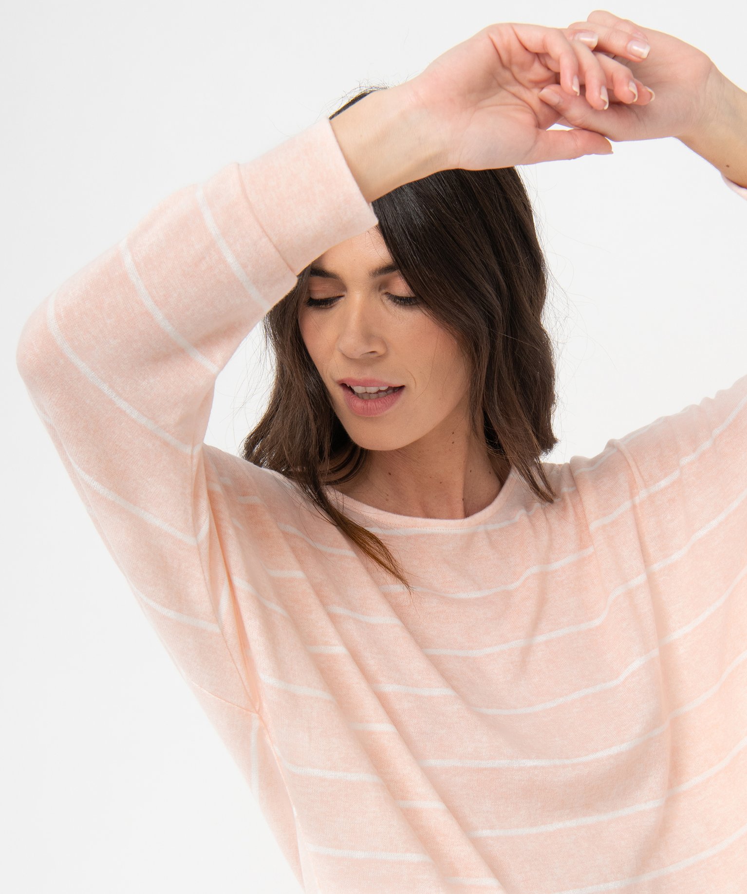 Haut de pyjama à manches chauve-souris femme rose | GEMO