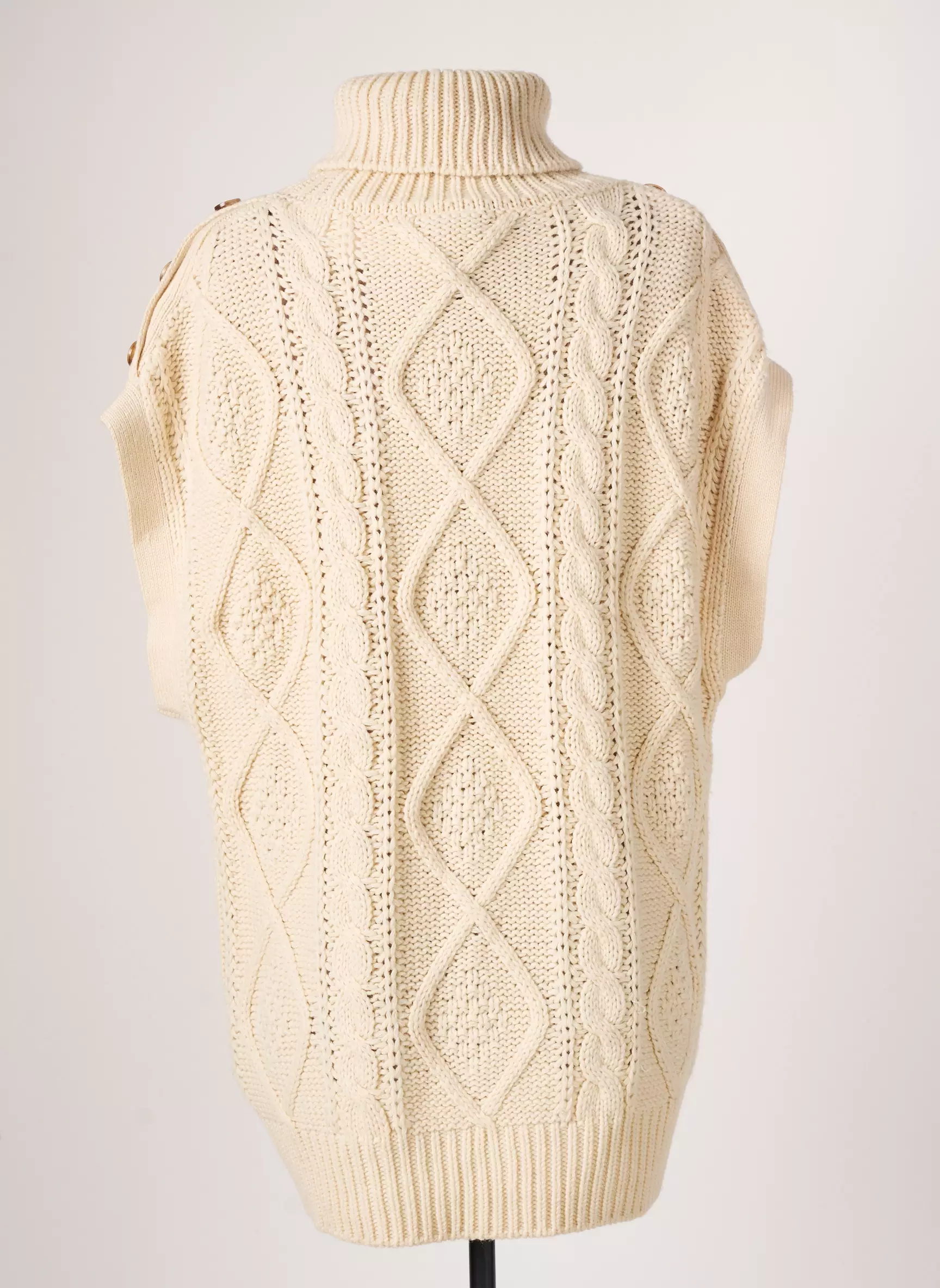 Ichi Pull Tuniques Femme couleur beige