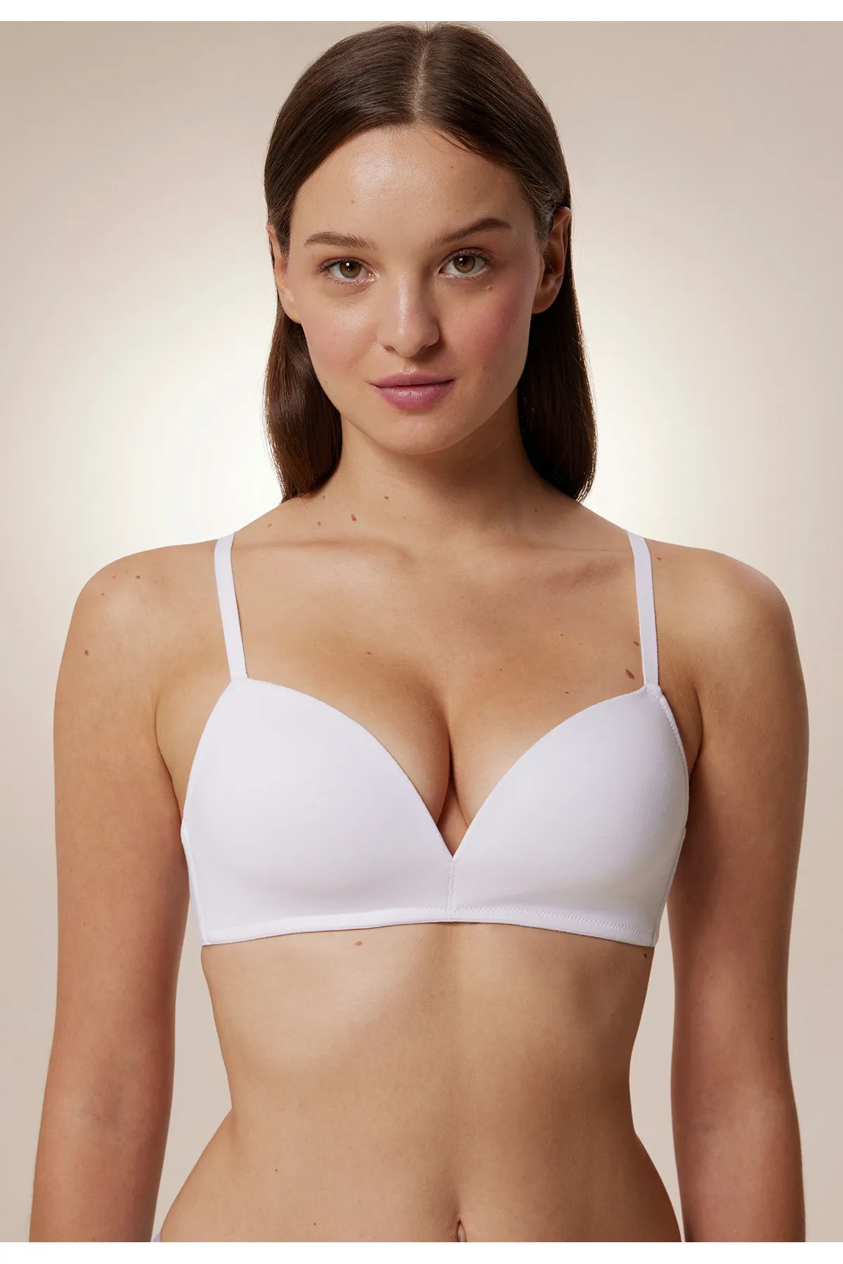 Penti  #neverwear Weißer, gemütlicher, bügelloser Baumwoll-BH