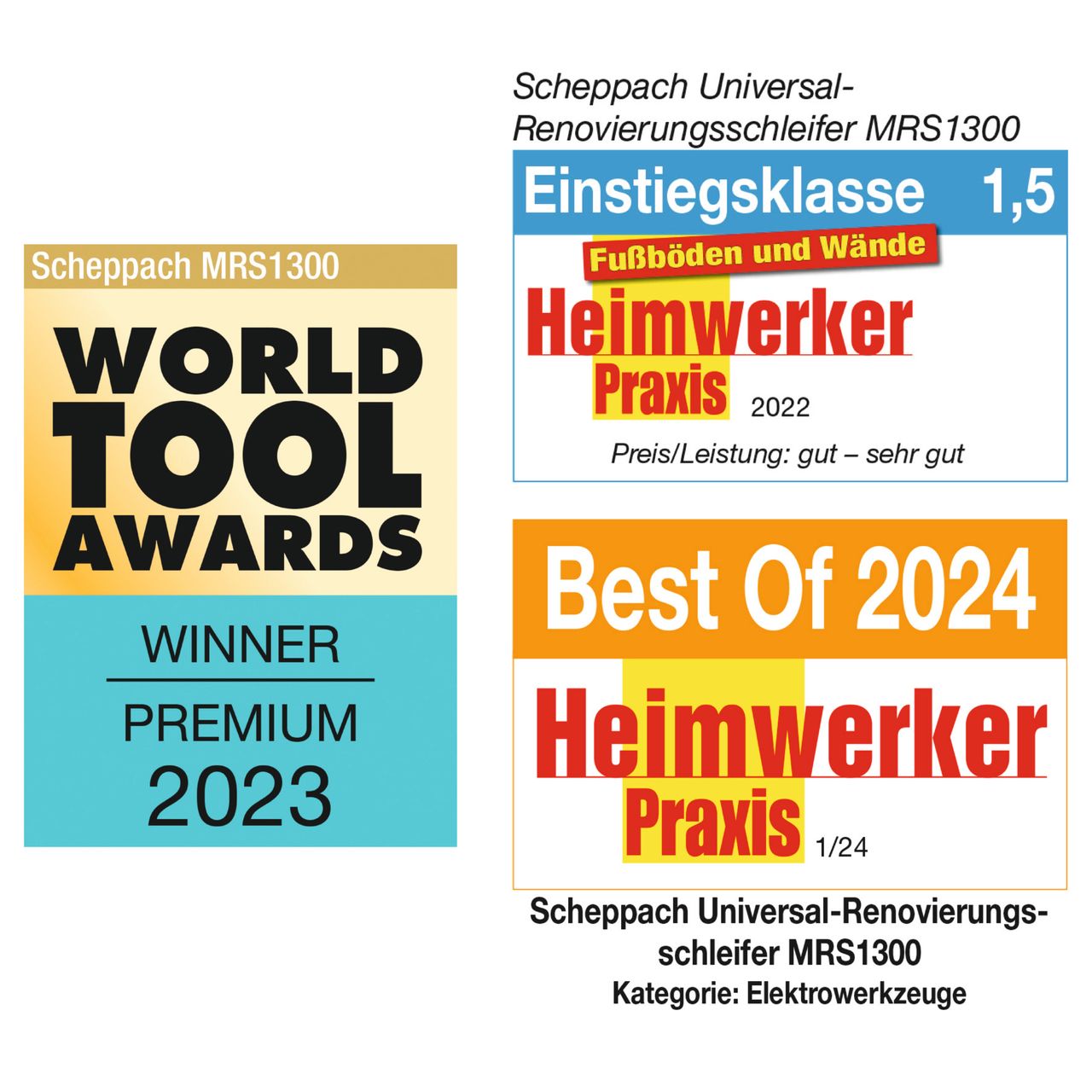 Scheppach Universal-Renovierungsschleifer MRS1300 SE inkl. 1   2 Bürsten gratis
