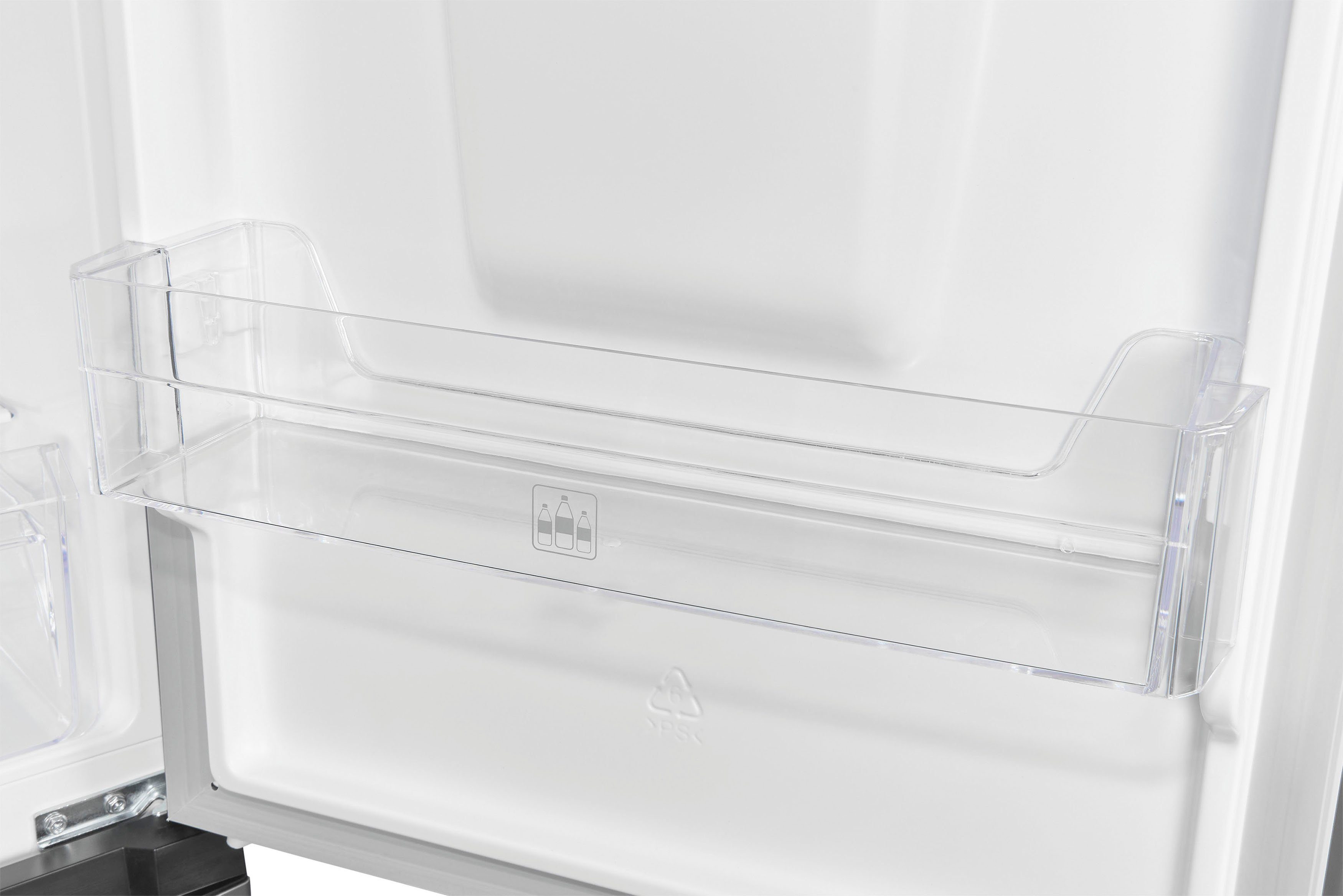 exquisit Kühl-/Gefrierkombination KGC265-70-WS-040D inoxlook, 179,5 cm hoch, 55 cm breit