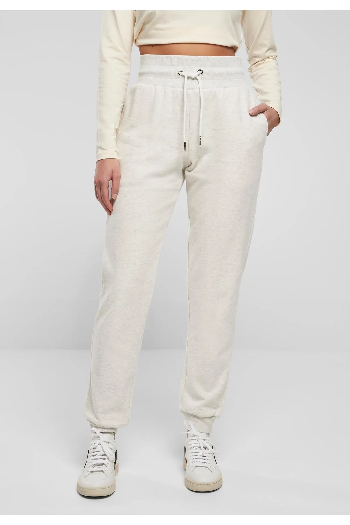 Urban Classics  Damen Ladies High Waist Color Melange Sweat Pants