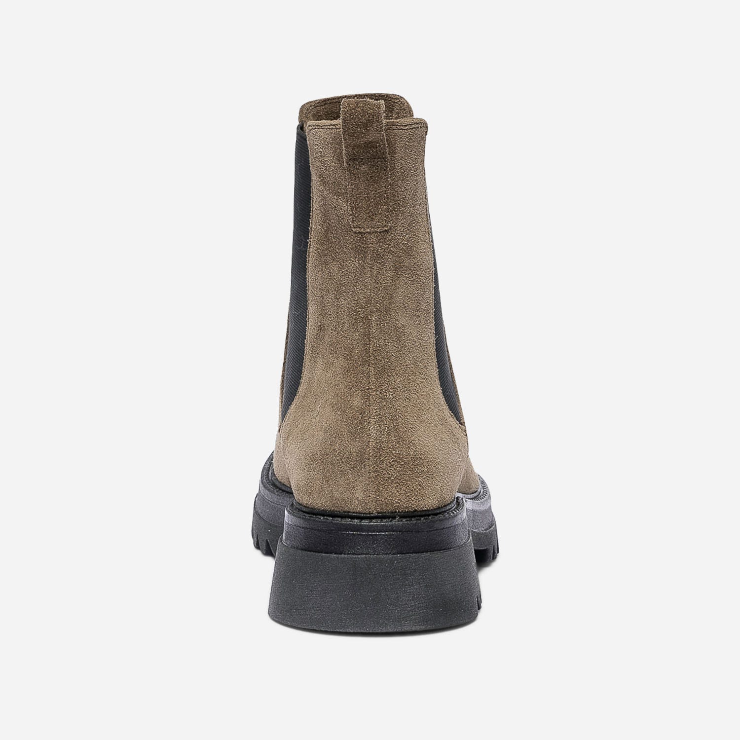 Chelsea boots TEXTO beige en cuir velours