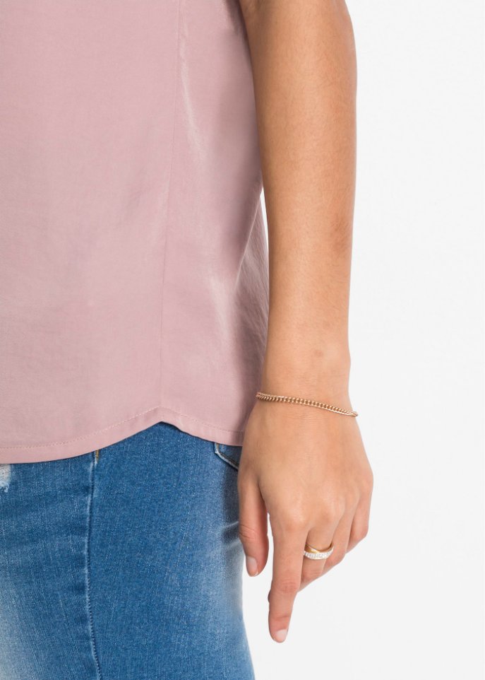 Satin-Bluse aus recyceltem Polyester