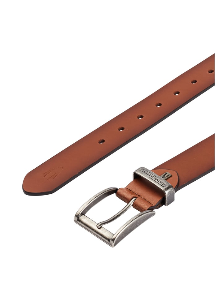Camel Active Gürtel aus hochwertigem Leder in Cognac günstig kaufen