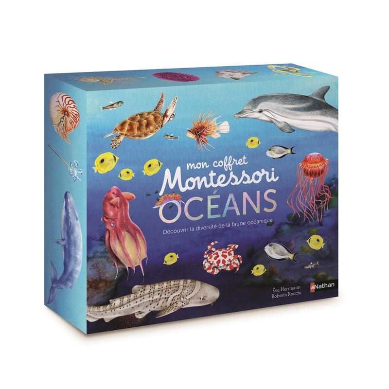 Coffret Montessori, les animaux des océans - Nathan Jeunesse