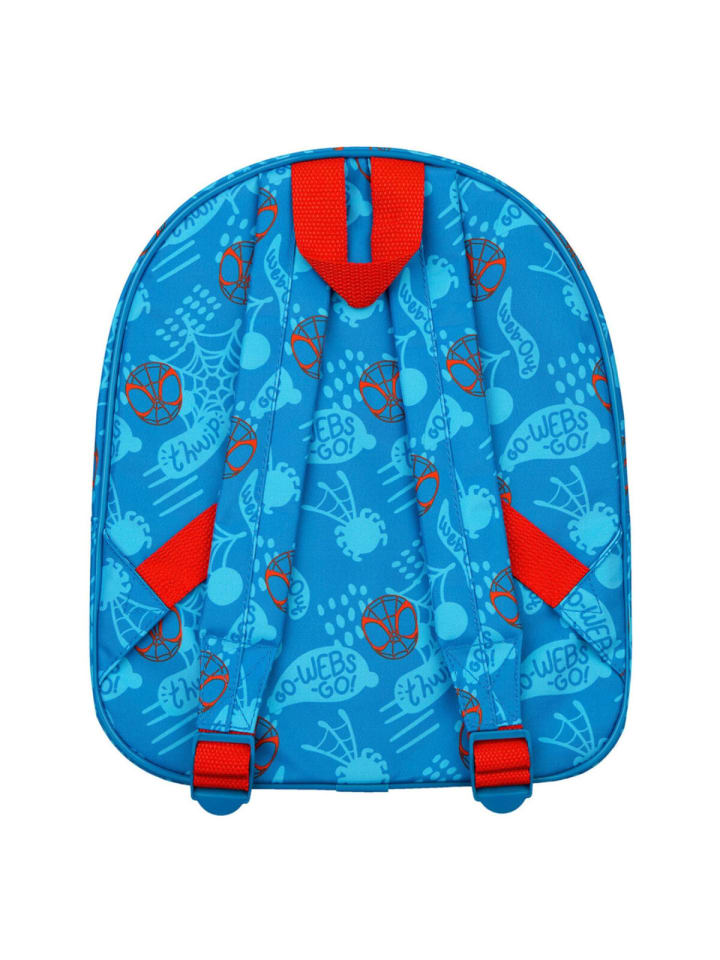 Spiderman Spiderman Rucksack – Spidey Kinderrucksack mit Superhelden-Design in Blau günstig kaufen 31 x 24 cm