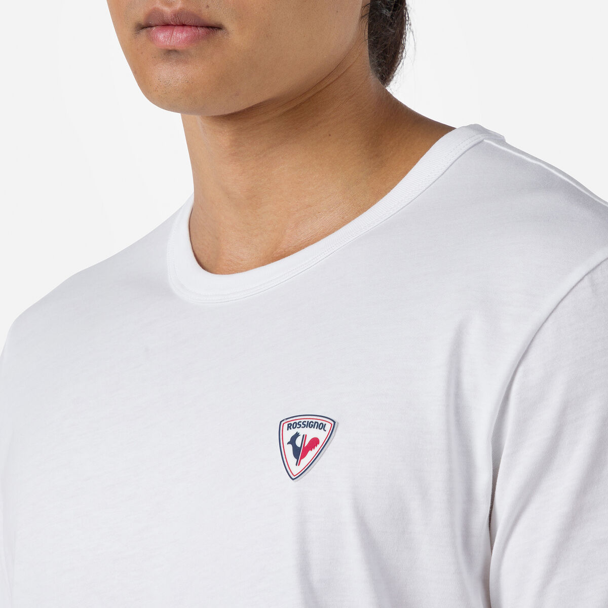 Einfarbiges Logo Herren-T-Shirt