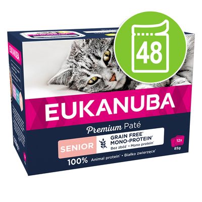 Sparpaket Eukanuba Senior Getreidefrei 48 x 85 g