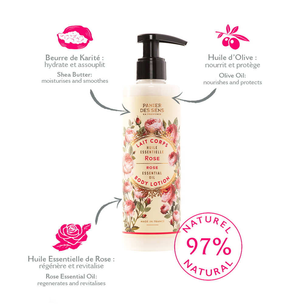 Panier des Sens Rose Régénérante Lotion Corps