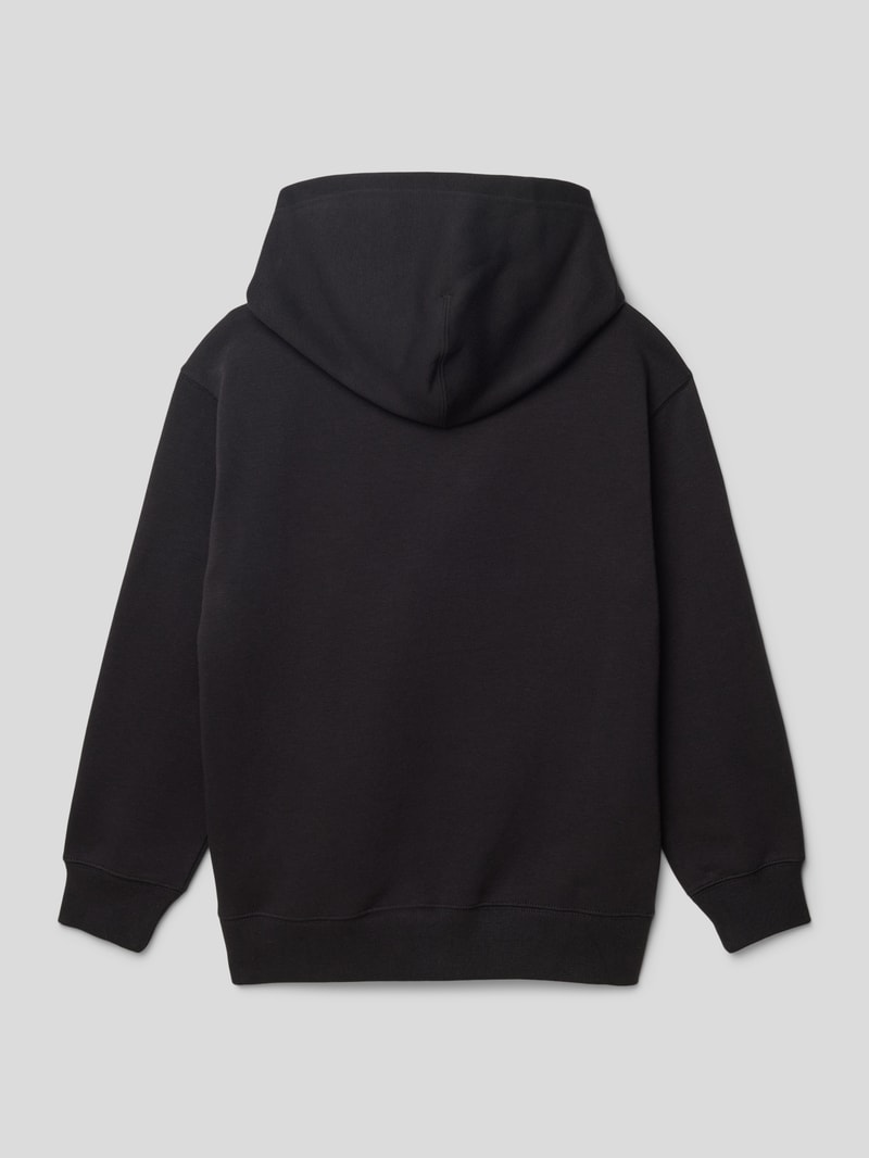 Hoodie mit Motiv- und Statement-Print Modell 'Rochester' in schwarz