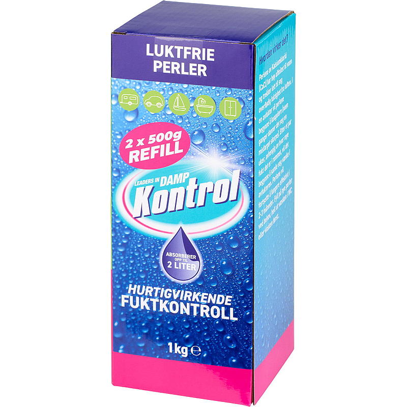 Kontrol Fuktsluker Refill, 2x500 g, Kontrol