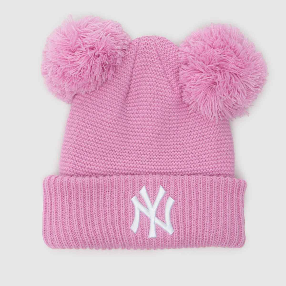 New Era rosa mössa med dubbla pom-motiv för barn