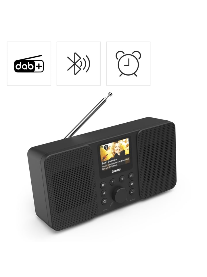 Hama DIR10, DAB /Internetradio/Bluetooth® in Schwarz günstig kaufen onesize