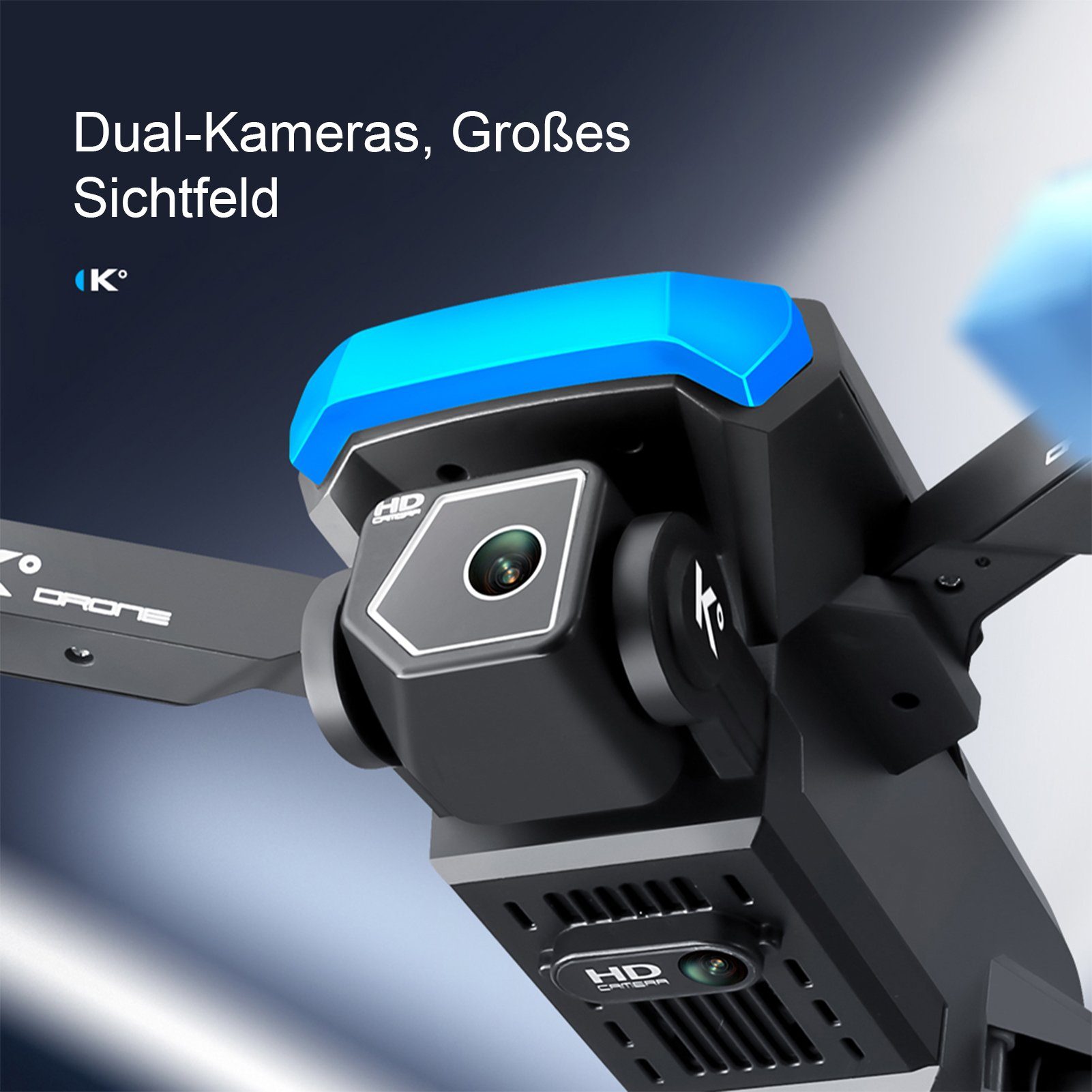 Esun Drohne mit Kamera HD 4K, RC Faltbare FPV Drohnen für Erwachsene,Drone Drohne (4k, Packung, Drone für Kinder Anfänger, 2 Akku Lange Flugzeit)