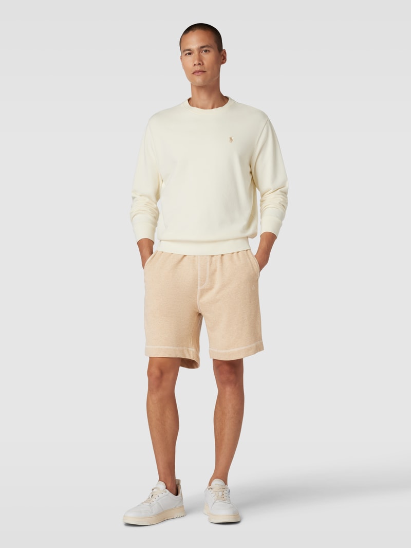Sweatshorts in melierter Optik Modell 'FRENCH TERRY' in beige meliert