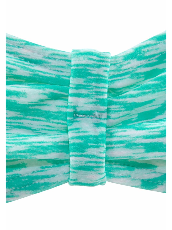 Venice Beach Bandeau-Bikini in mint-weiß günstig kaufen