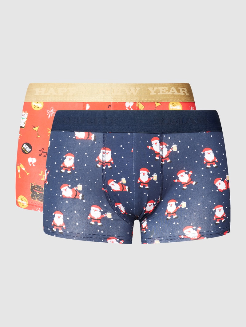 Trunks mit Allover-Muster im 2er-Pack in rot