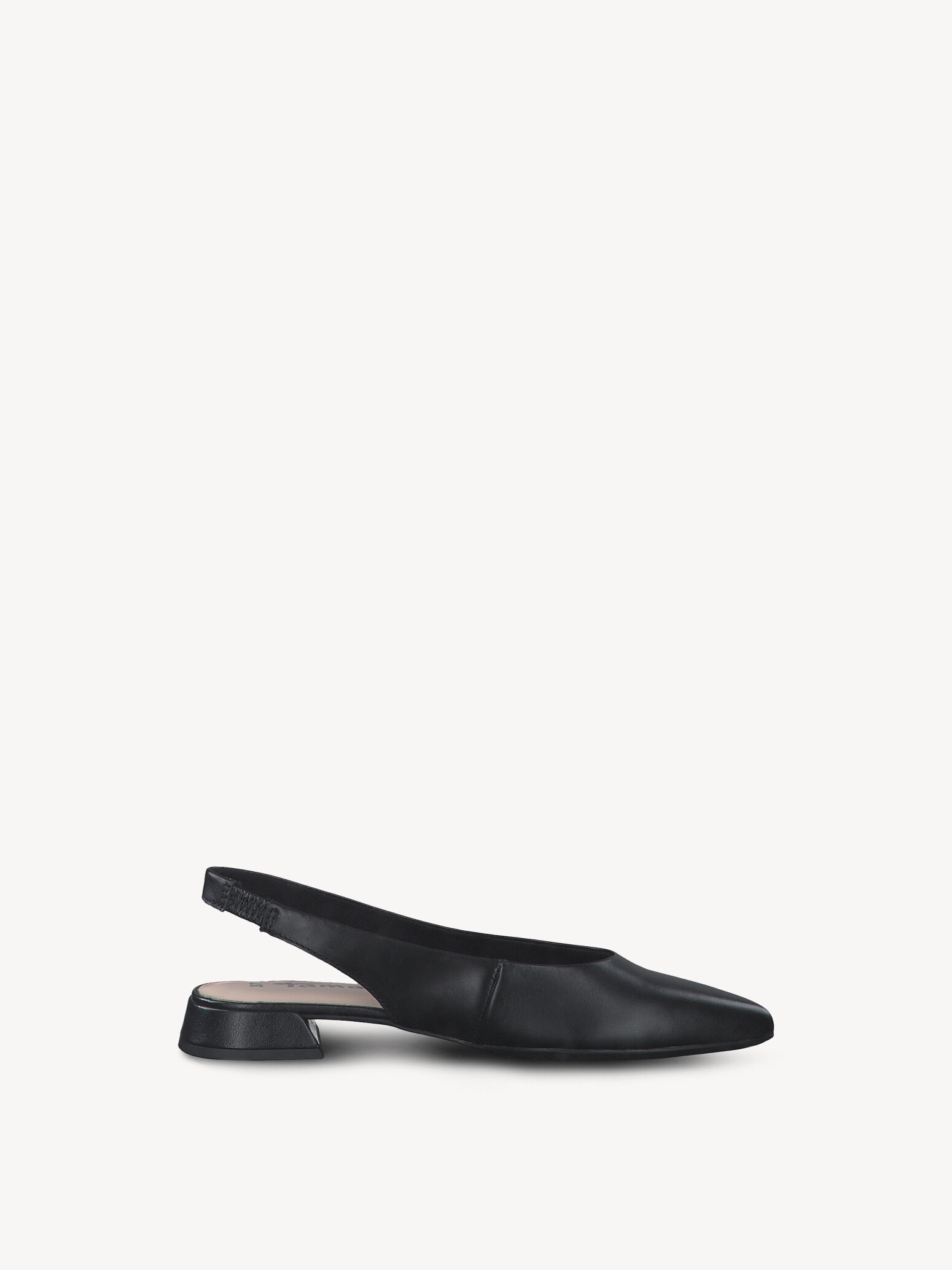 Escarpin en cuir - noir