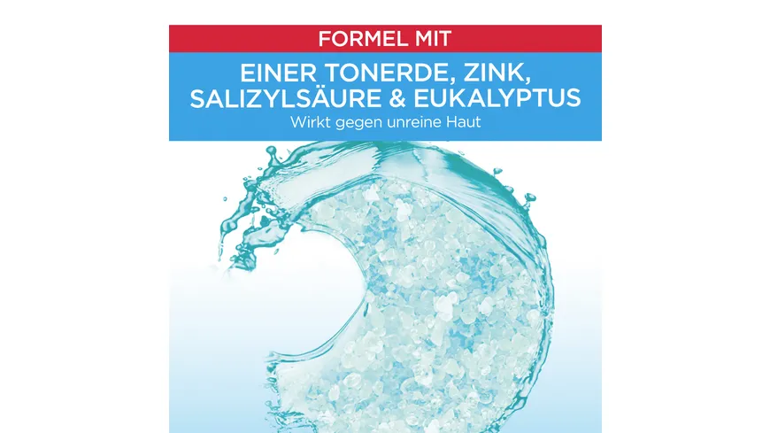 Garnier Hautklar 3in1 Reinigung+Peeling+Maske - Effiktive Pflege für unreine und fettige Haut für ein klares Hautbild 150 ml