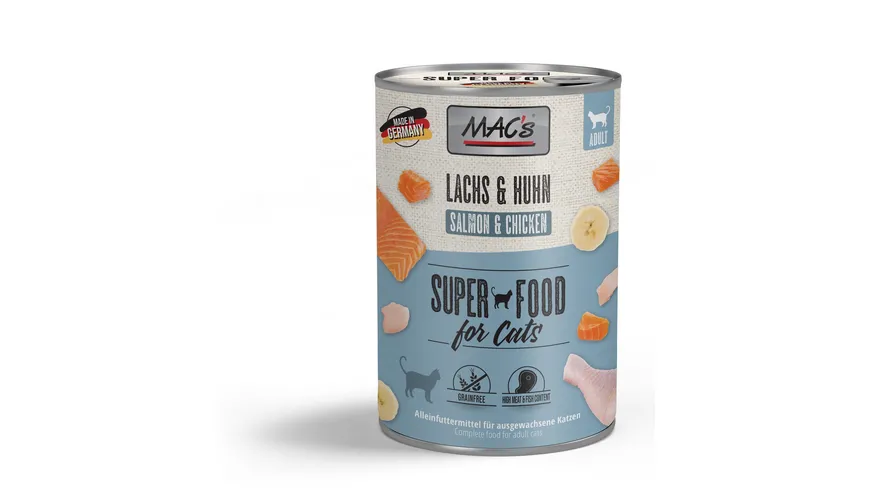 MAC's CAT Katzennassfutter Lachs & Huhn 400 g