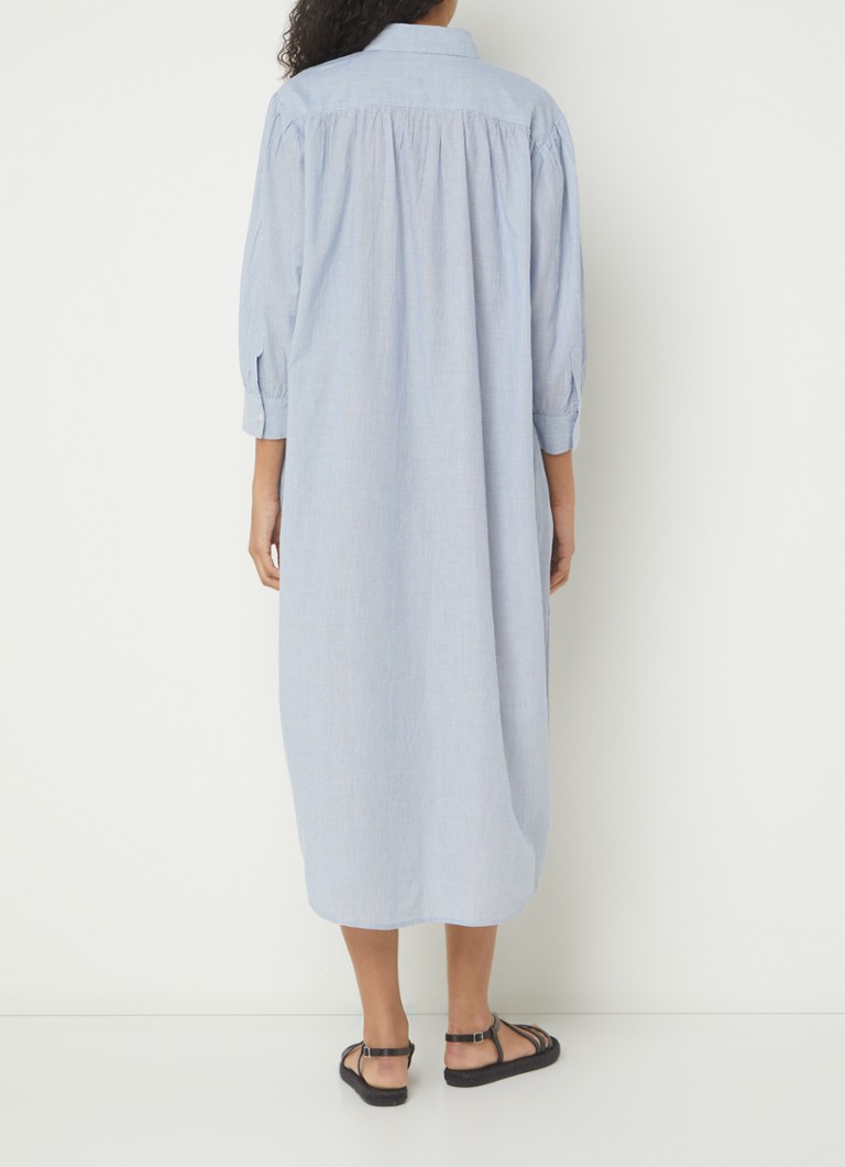 Robe-chemise midi à rayures by-bar