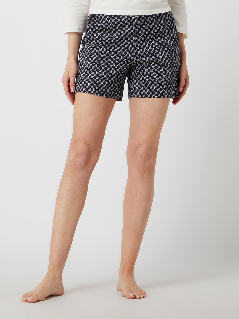 Shorts aus Baumwolle in marineblau