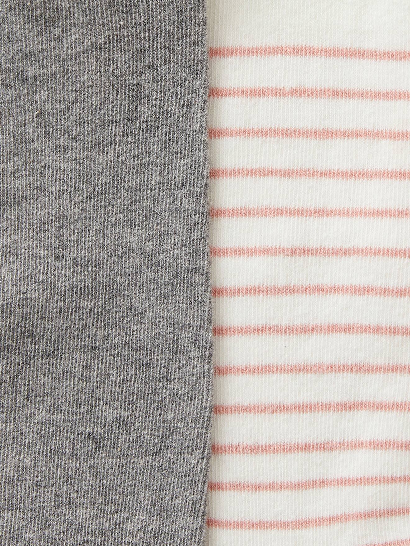 Vertbaudet 2er-Pack Mädchen Baby Strumpfhosen Oeko-Tex - schiefergrau