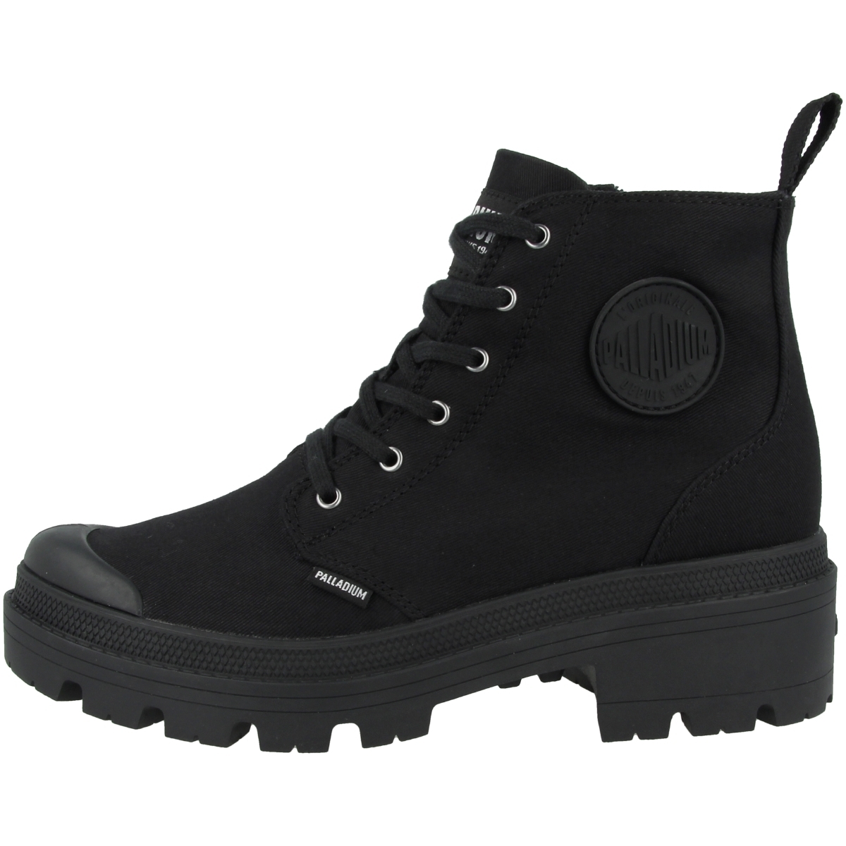 Palladium Pallabase Twill Schnürboots schwarz