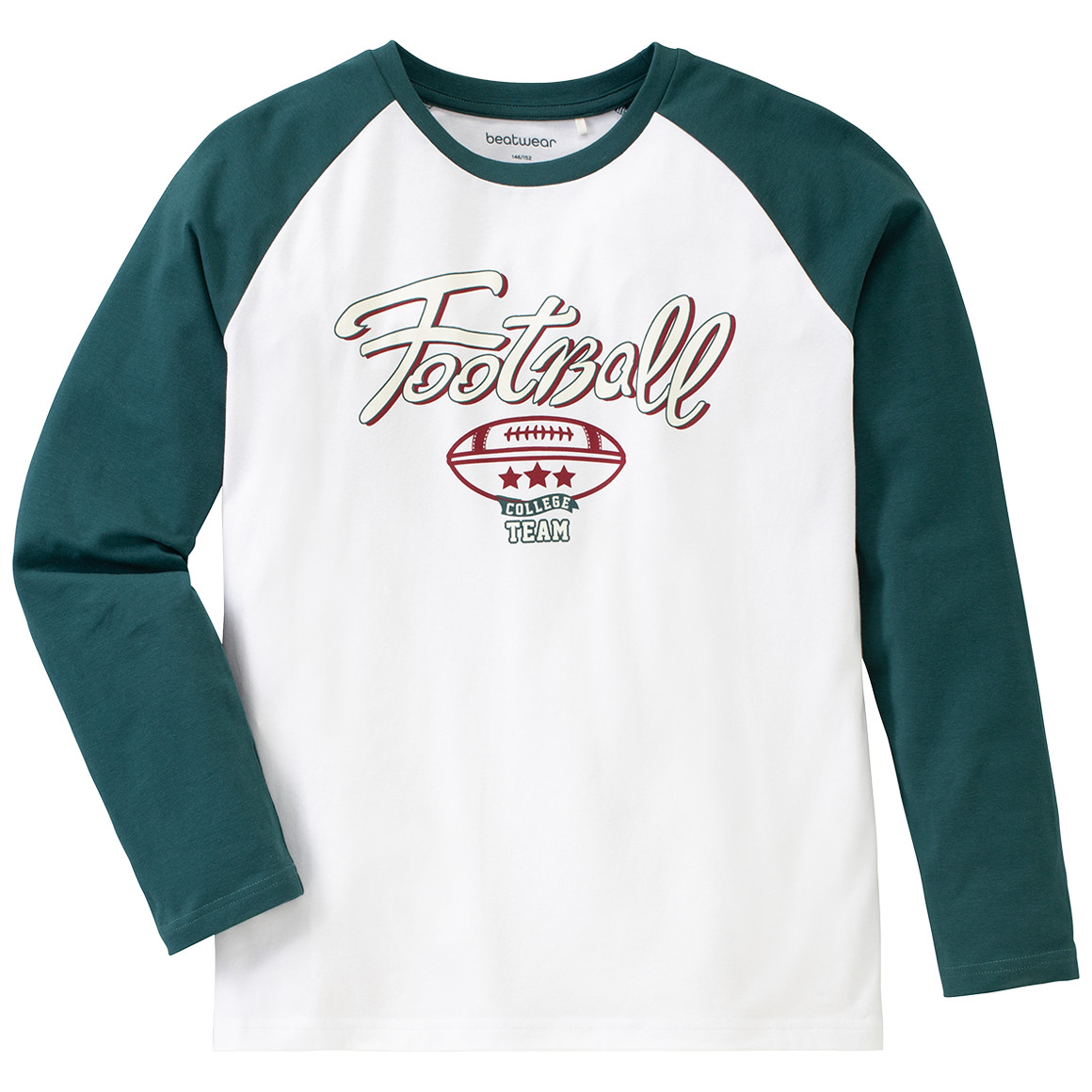 Jungen Langarmshirt mit Football-Print