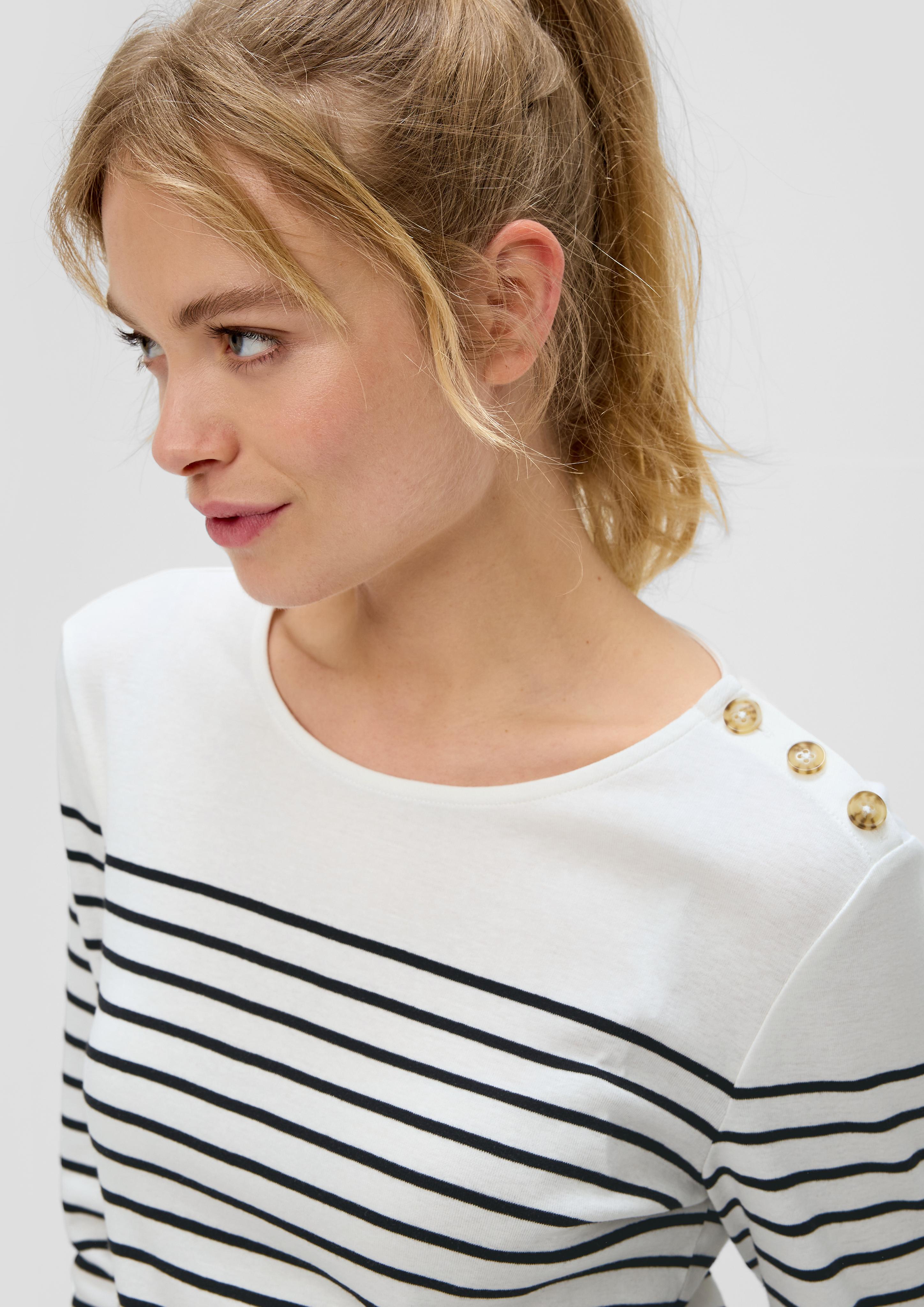Longsleeve mit Zierknöpfen  2142973-99G3