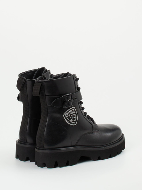Schnürstiefelette-17030090159 Blauer