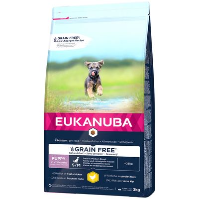 Eukanuba Grain Free Puppy Small / Medium Breed Huhn