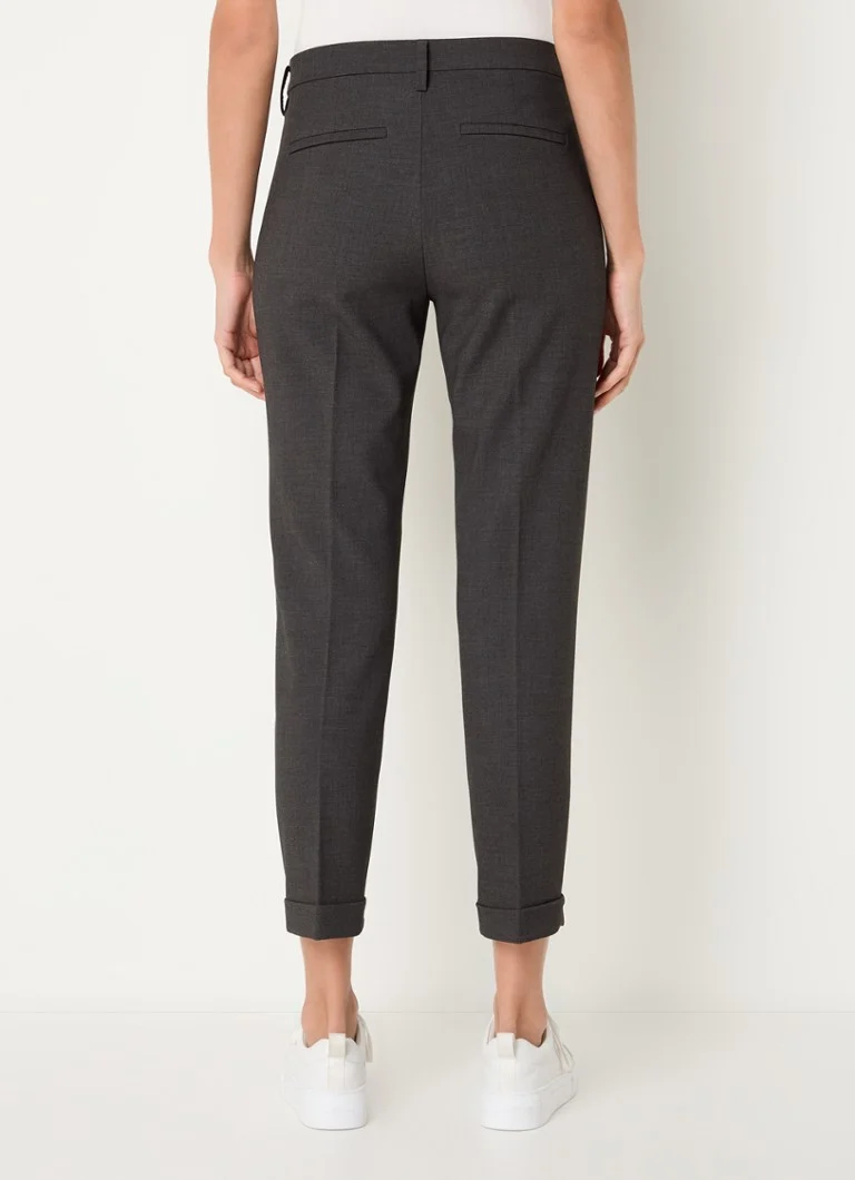 MAC Jeans Korkeavyötäröiset, kapenevat crop-chinot sivutaskuilla