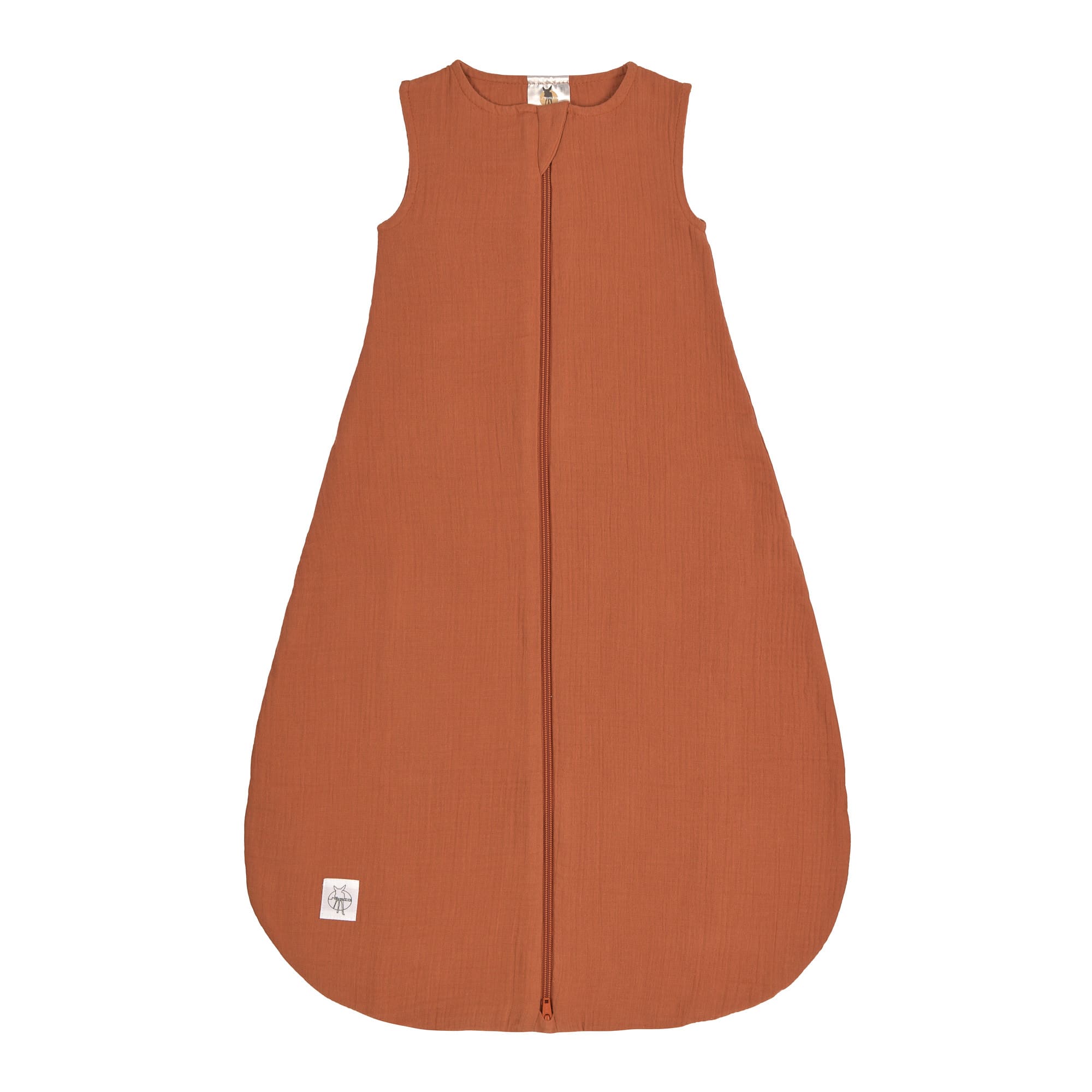 Baby Sommerschlafsack Tog 1 - Bio Baumwolle, Rostrot