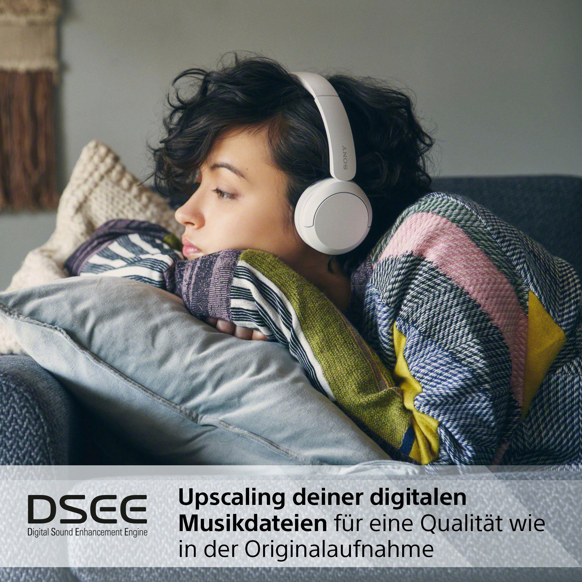 Sony WHCH520 On-Ear-Kopfhörer (Freisprechfunktion, Rauschunterdrückung, Google Assistant, Siri, Bluetooth, 50 Std. Akkulaufzeit)