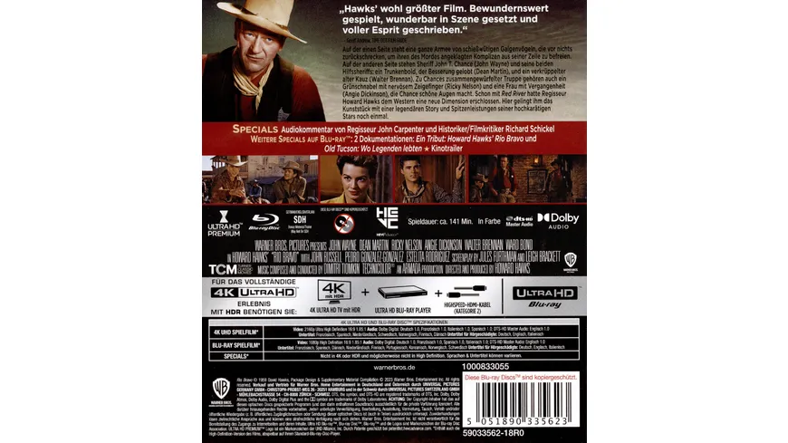 Rio Bravo  (4K Ultra HD) (+ Blu-ray 2D)