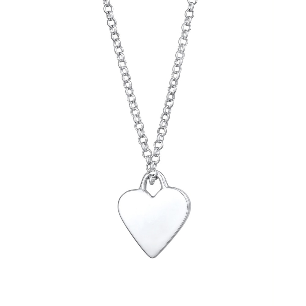 Elli Elli Collier Femmes plaquette cœur pendentif en filigrane en argent sterling 925 Bijoux