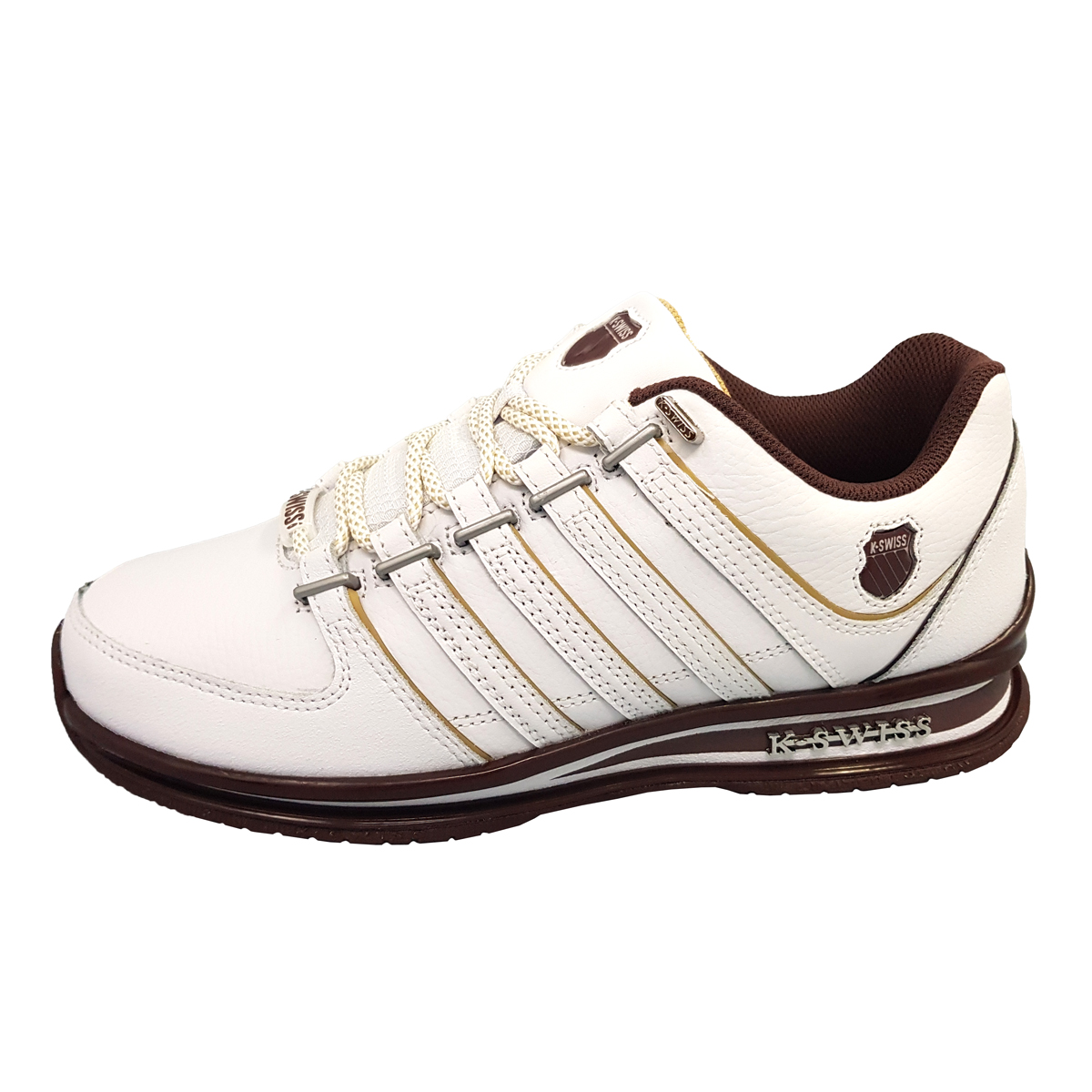 K-Swiss 01235-172-M Weiß white/brown