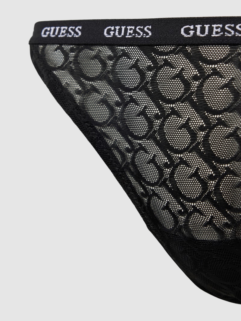 String in semitransparentem Design Modell 'EDYTHA' in schwarz