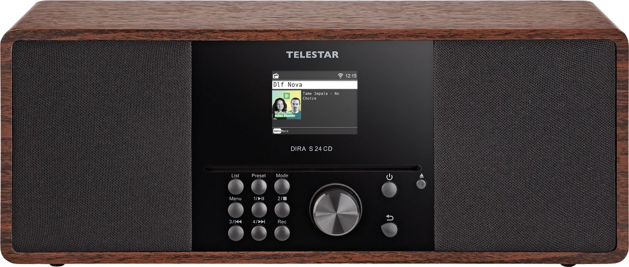 TELESTAR DIRA DAB /UKW Stereo Radio mit Bluetooth S 24 CD holzoptik