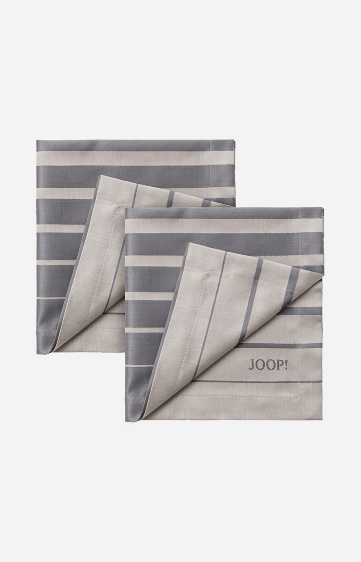 Serviette JOOP! SHUTTER in Stein 2er-Set, 50 x 50 cm - im JOOP!