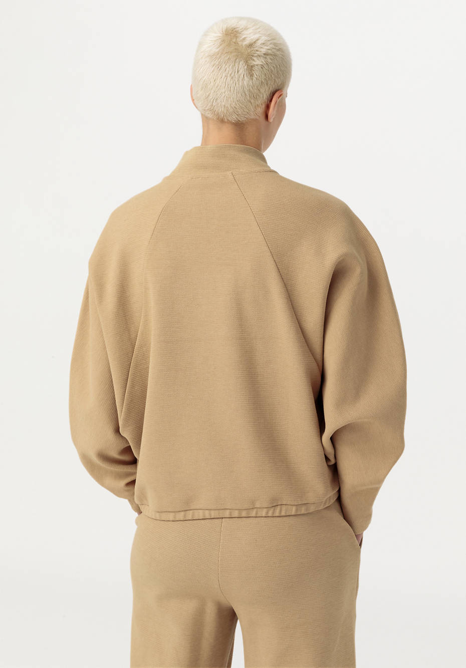 Oversized Sweatshirt aus Bio-Baumwolle mit Kapok