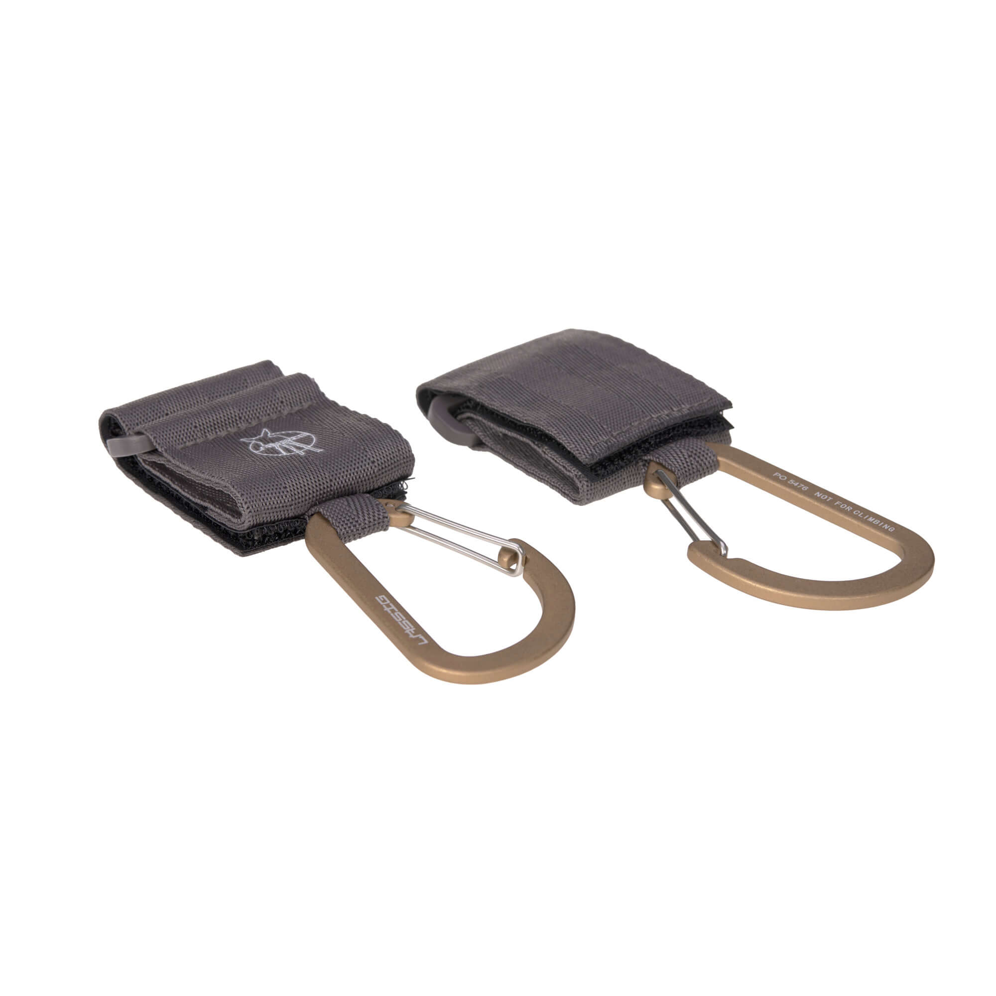 Kinderwagenhaken 2er Set - Karabiner, Anthrazit