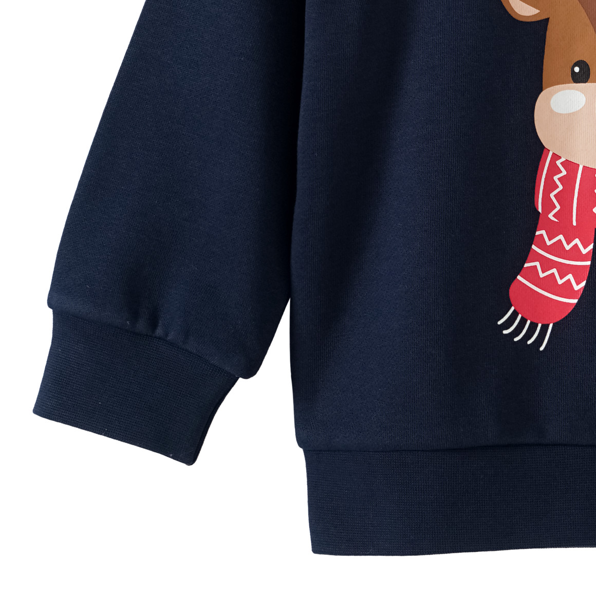 Baby Weihnachtssweatshirt mit Print dunkelblau