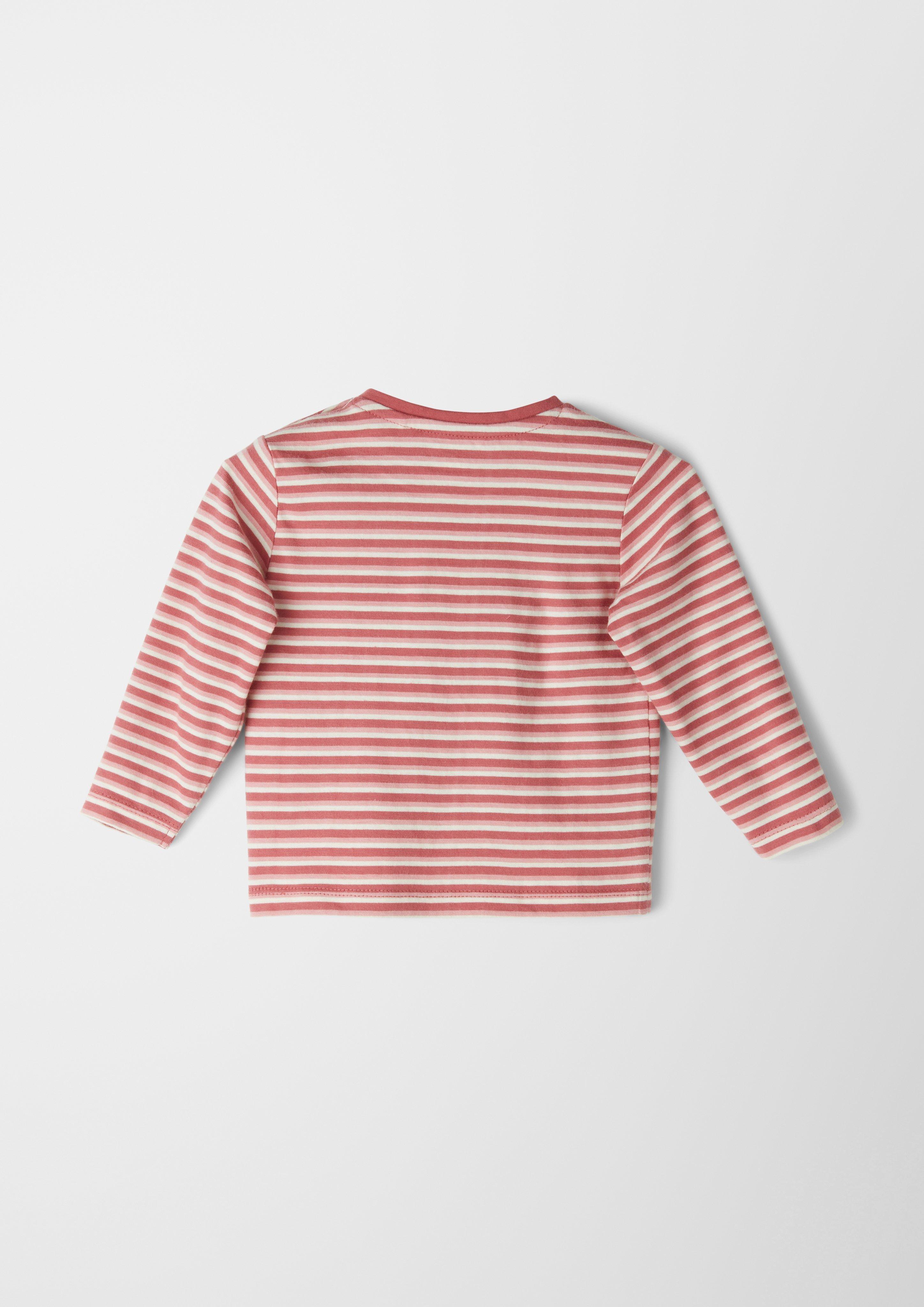 Streifenshirt mit Print-Detail  2119903-38G3
