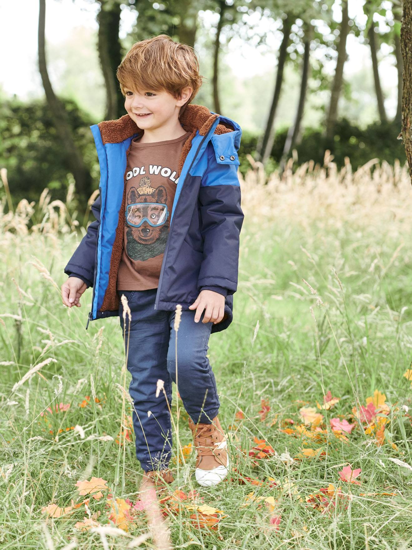 Vertbaudet Jungen Funktionsjacke mit Recycling-Polyester - blau