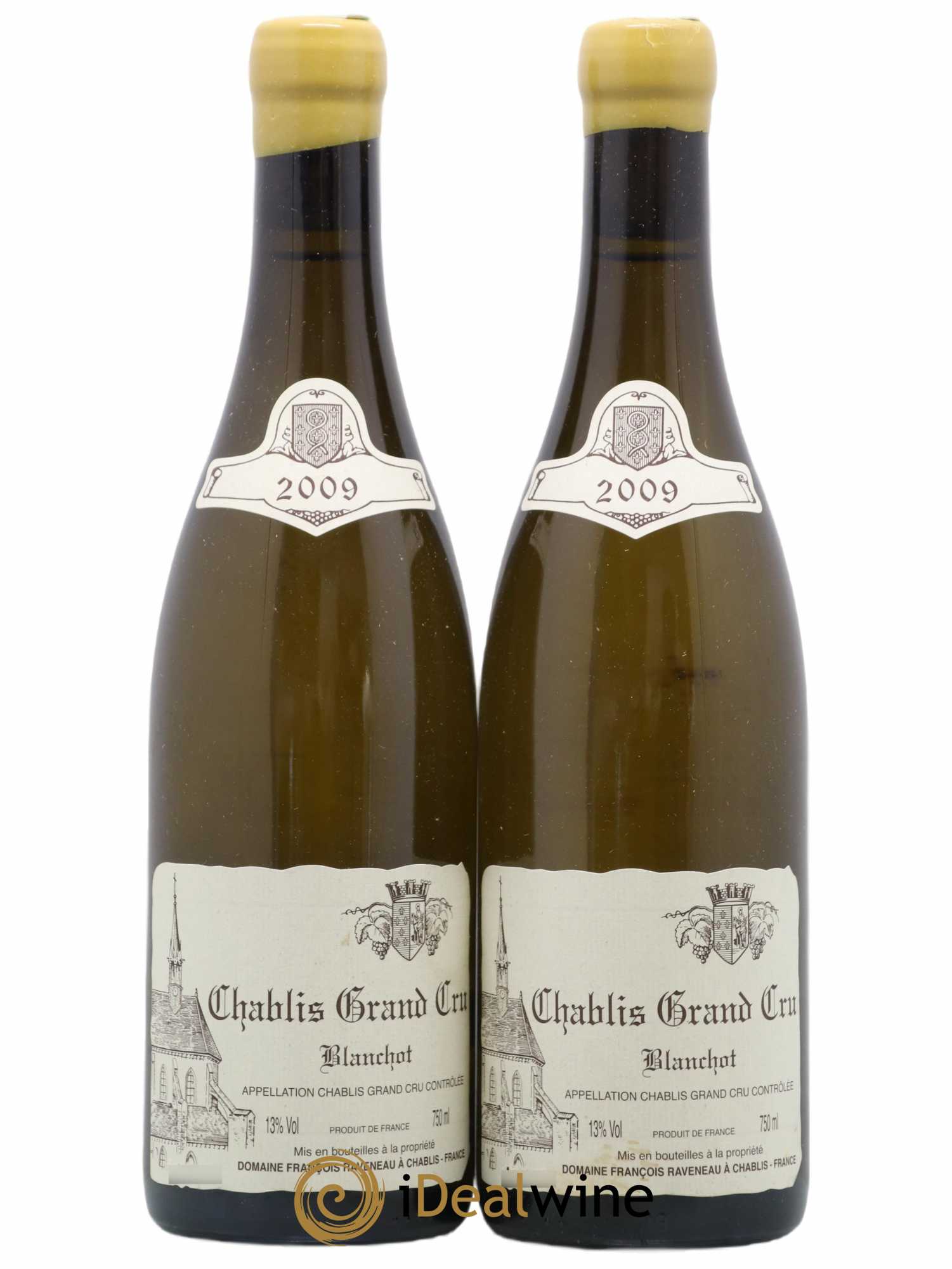 Chablis Grand Cru Blanchot Raveneau (Domaine)  2009 - Lot de 2 Bouteilles