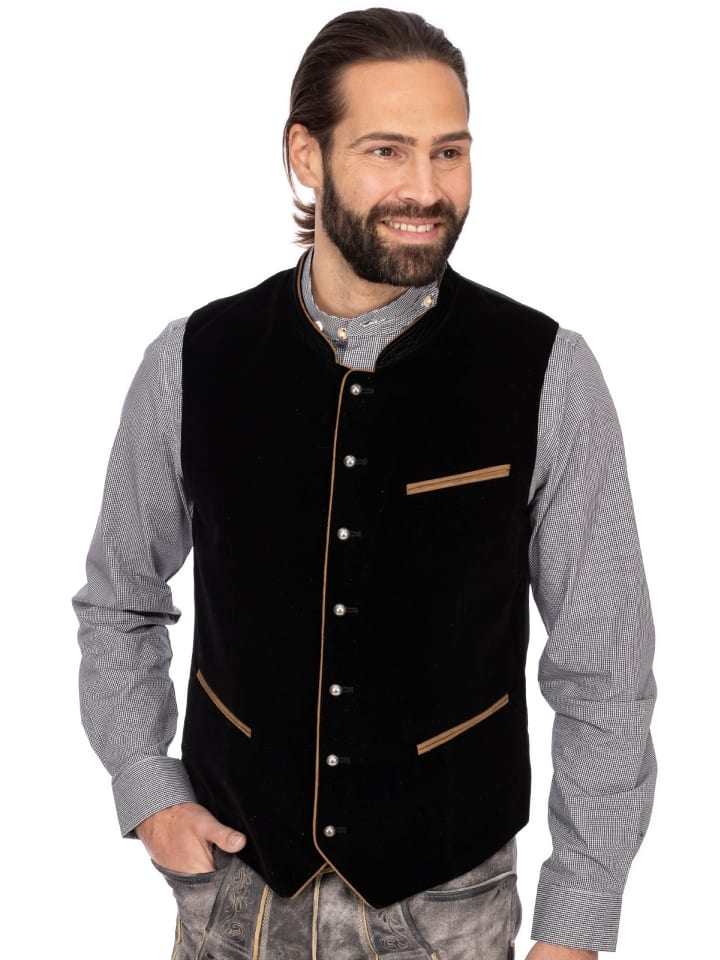 MADDOX Samtweste ZWIESEL in schwarz günstig kaufen 58